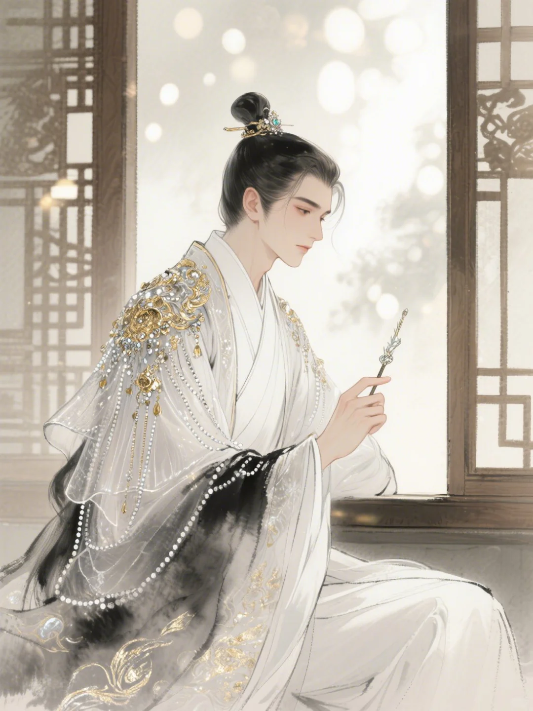 晓看天色暮看云 ，行也思君，坐也思君