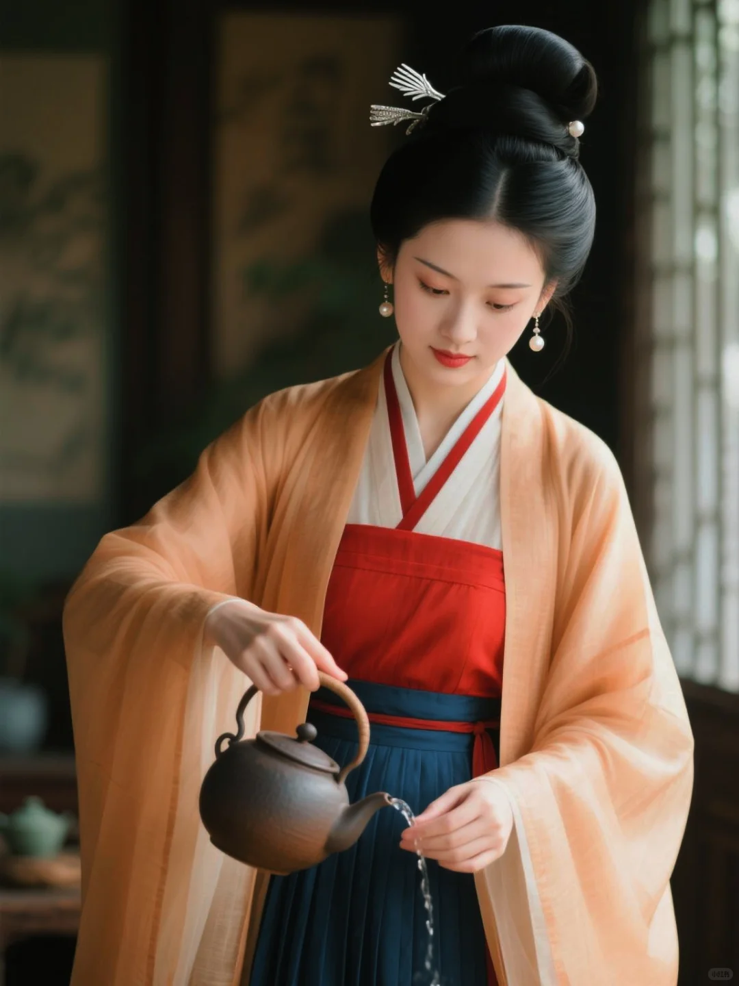 宋朝·茶坊待客（端庄大袖装）