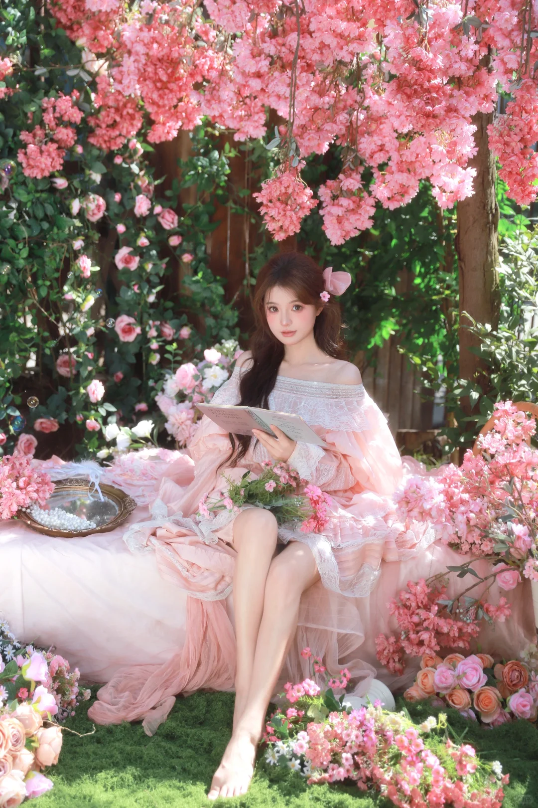 从旖旎梦境中走来的樱花少女🌸法式森系写真