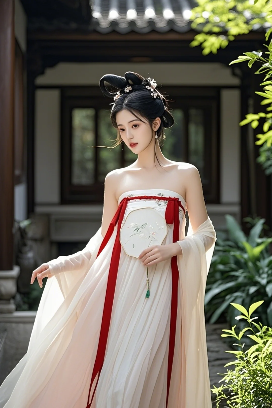 古装美女，闭月羞花！