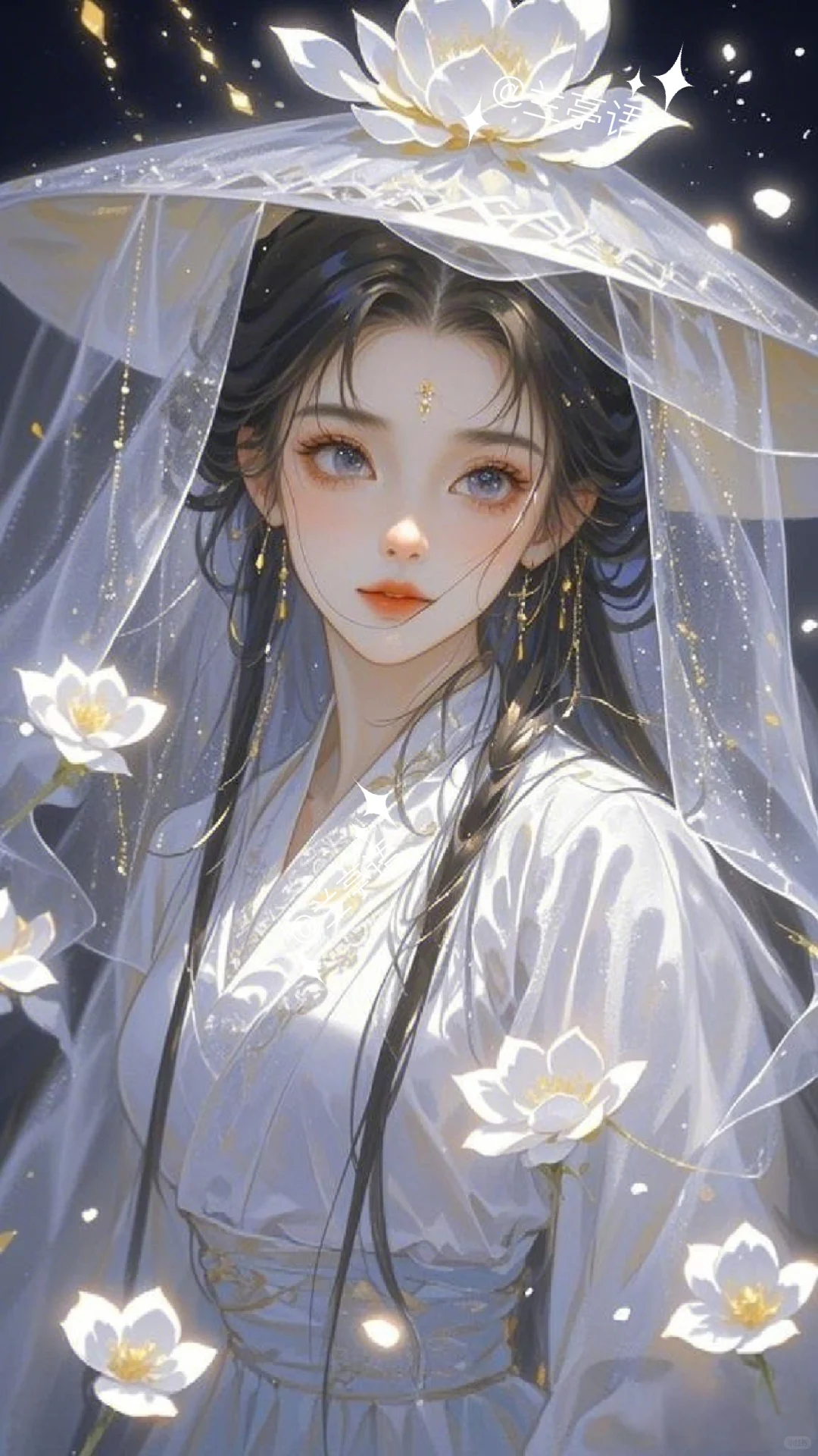 暗夜流光中✨ 她似一朵不染尘埃的雪莲