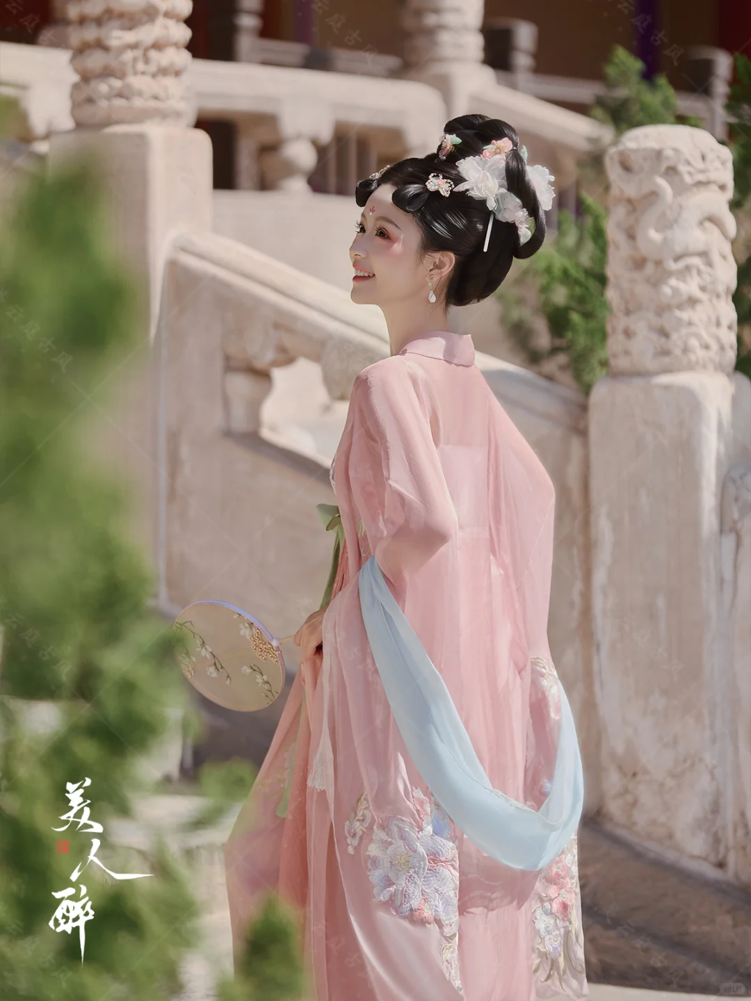 粉嫩唐风变身人间小牡丹🌸古装写真 小唐风