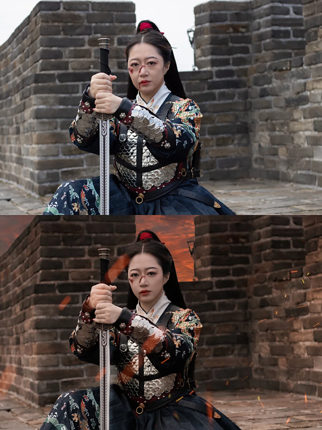 p图前后，这组我不信还有人说原图好看！！