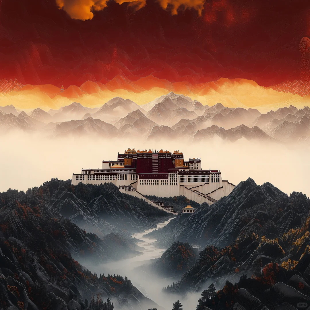 折叠屏壁纸，布达拉宫
