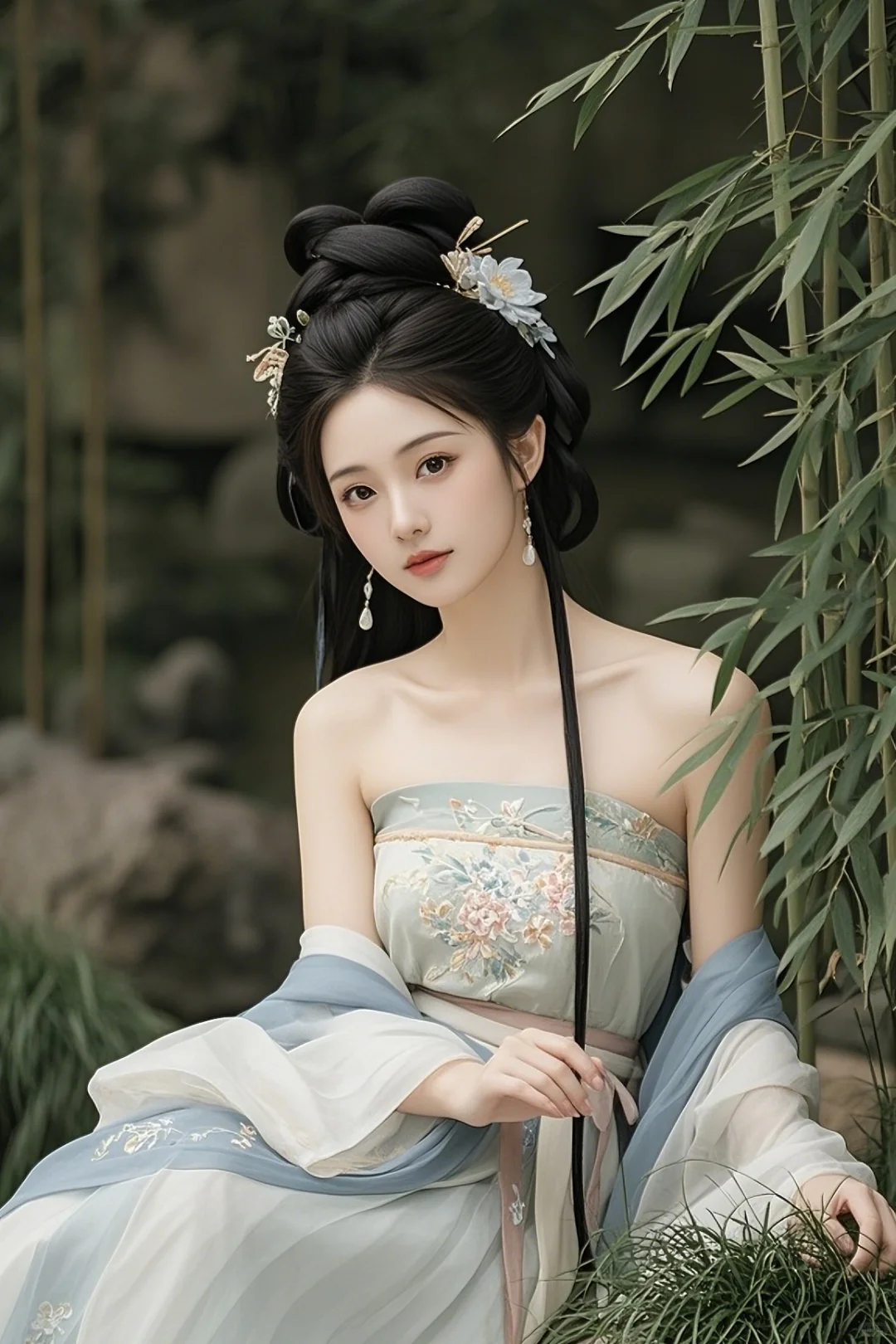 古装美女，闭月羞花！