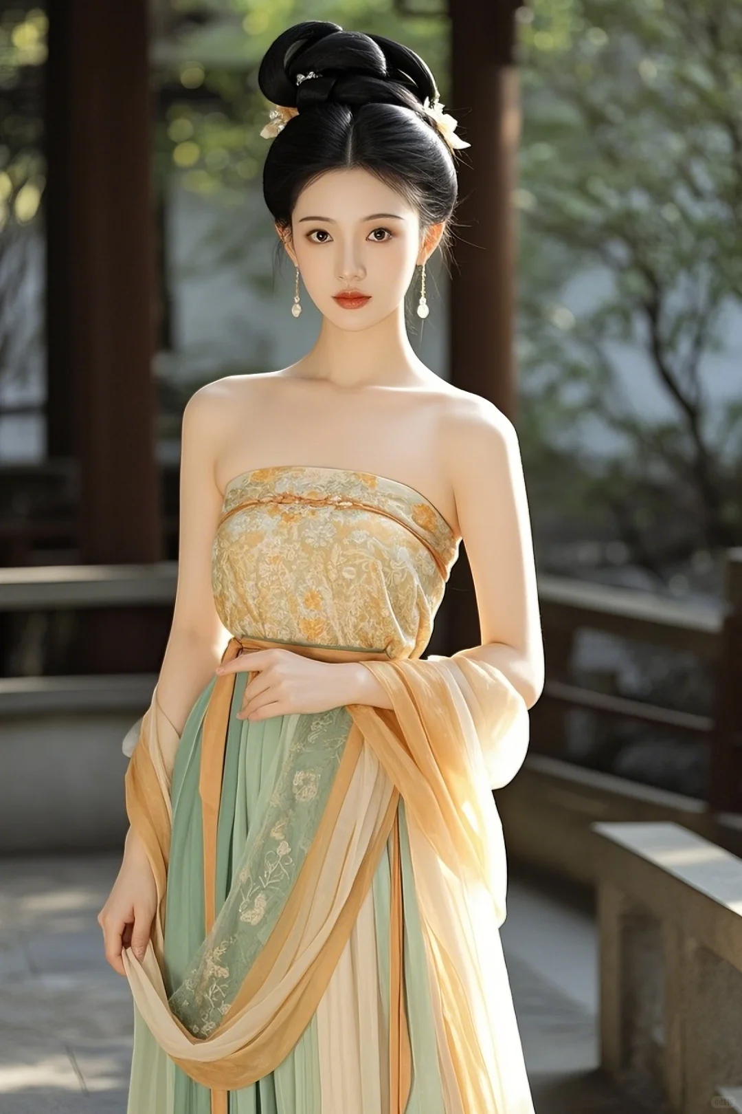 古装美女，闭月羞花！