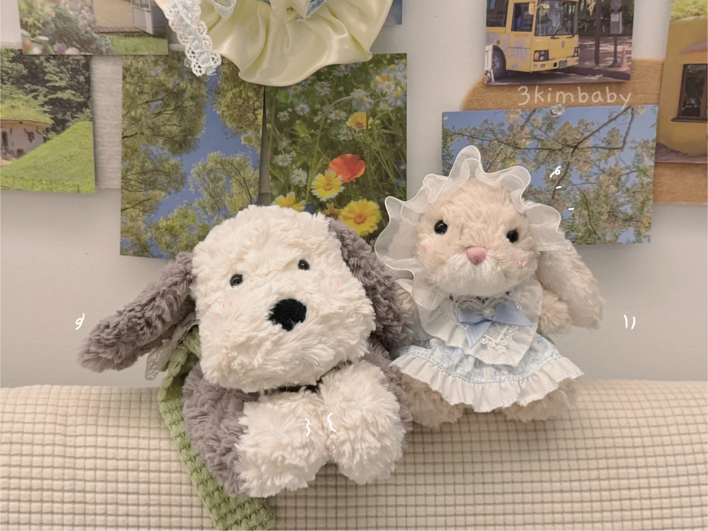 小飞狗和小兔兔˚₊ ᦒ ♡ ᦒ ₊˚可爱ipad壁纸
