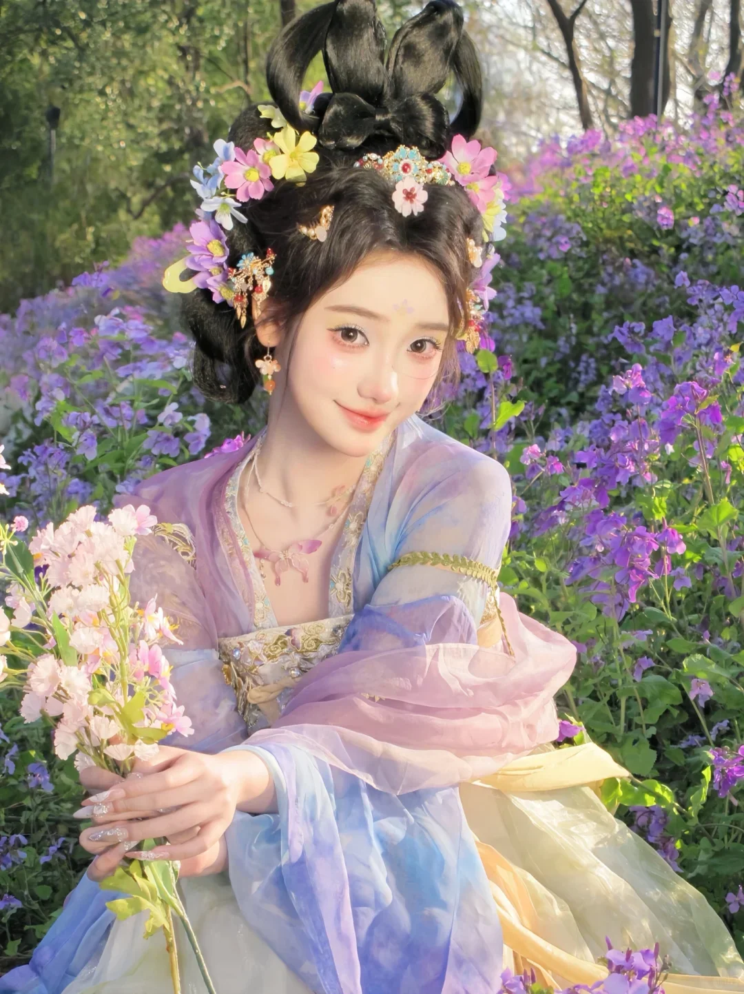 小唐风花神，这是仙女吧！这谁顶得住！