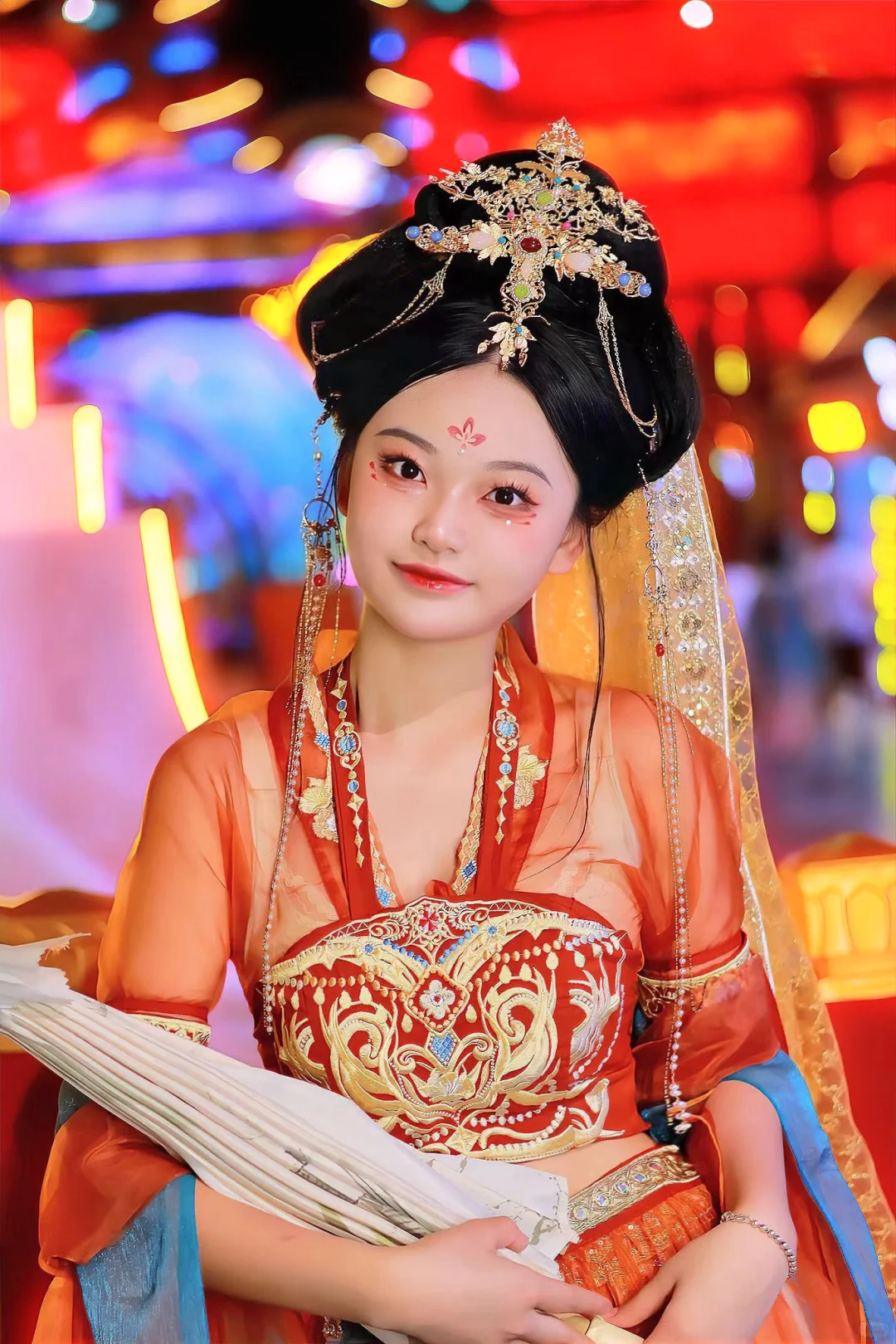 没去敦煌 在乌鲁木齐就拍了飞天神女