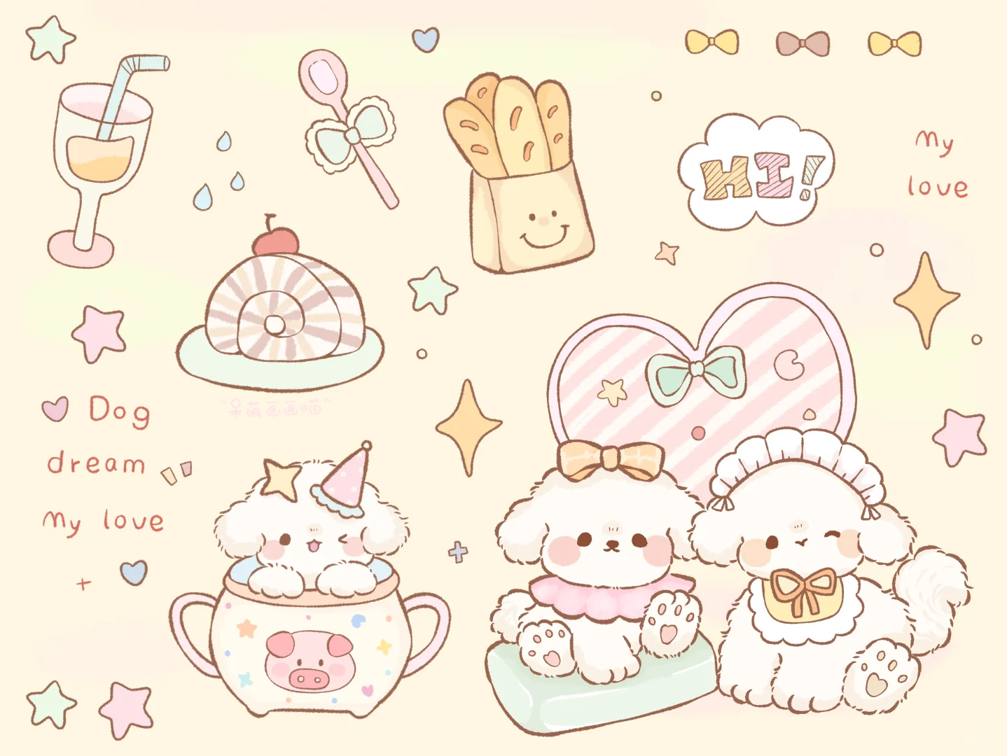 第一期加更：原创小动物平板壁纸