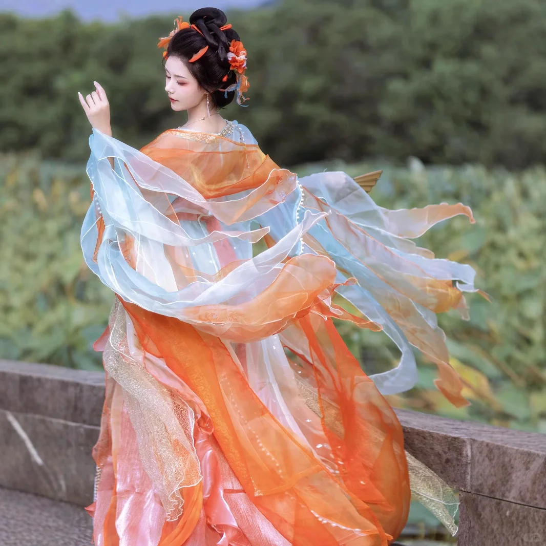 宛若古画中的仙子