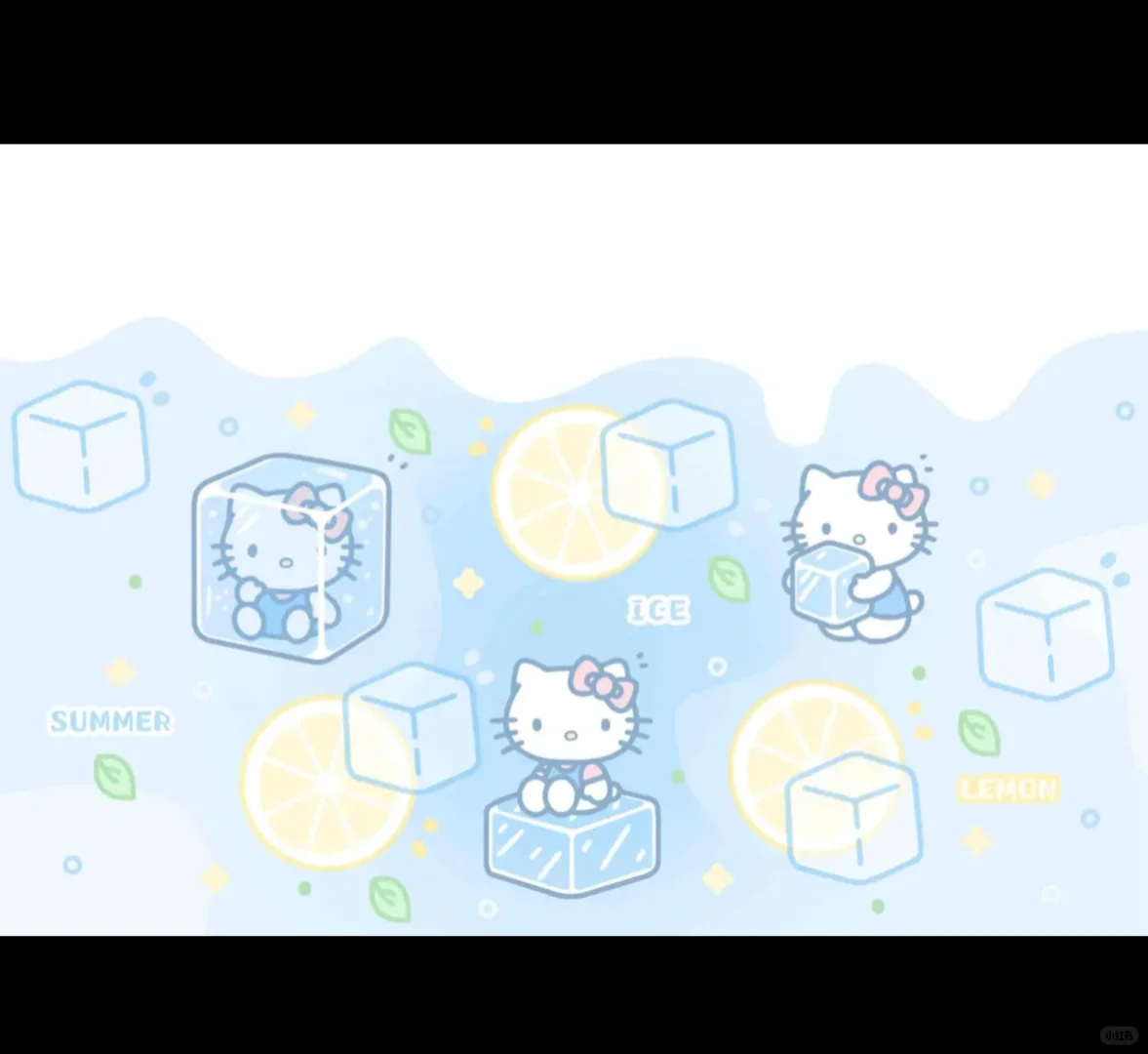 柠檬水kitty｜平板壁纸来啦～