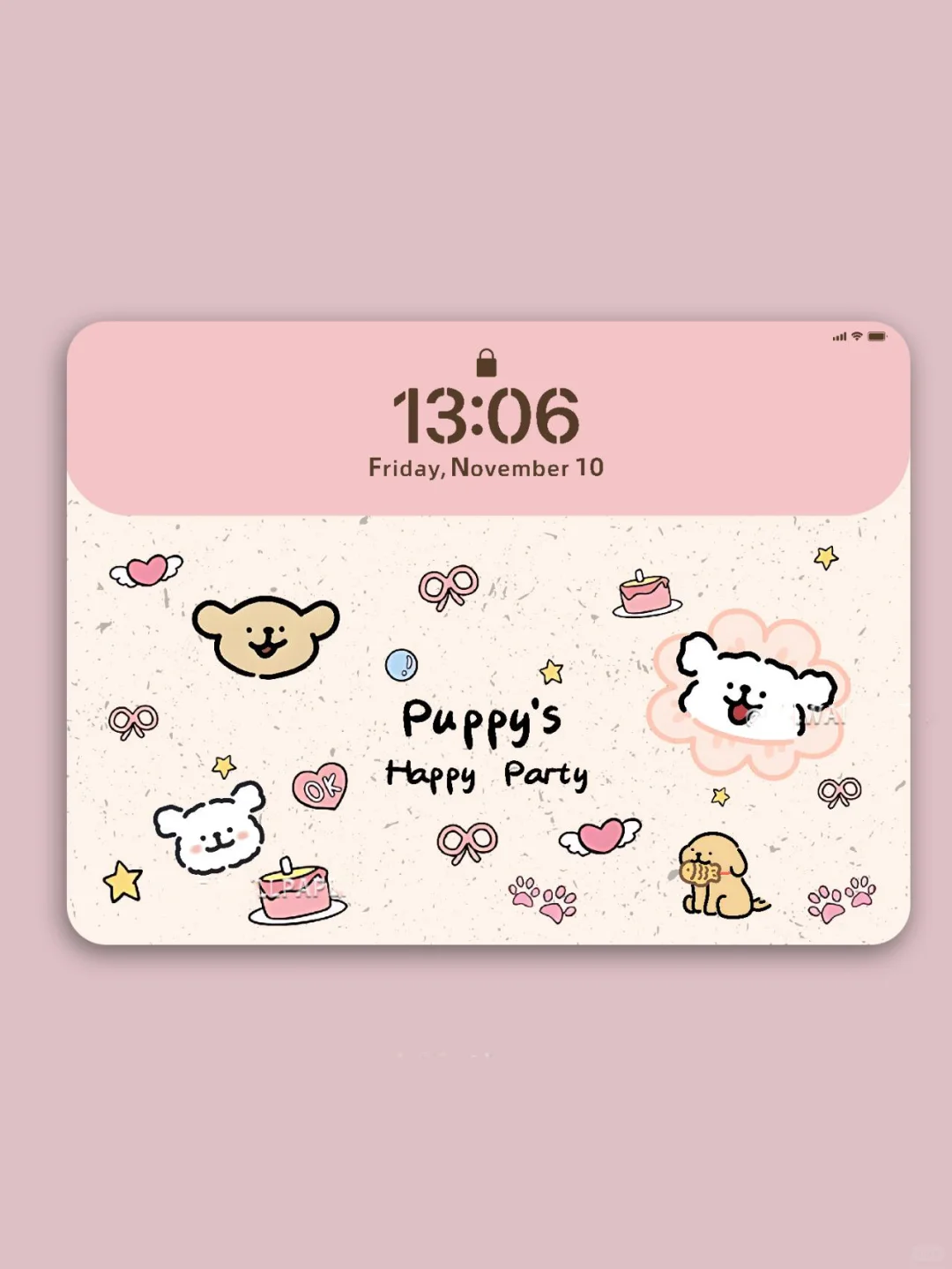 ipad壁纸｜可爱聚会小狗｜INS风卡通壁纸||
