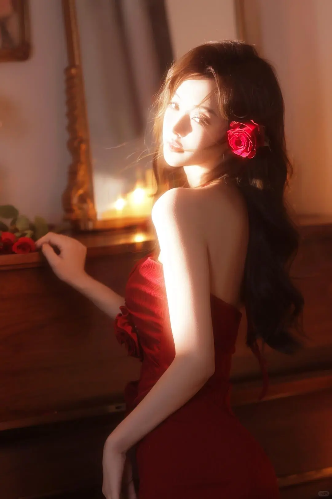 娇艳红玫瑰🌹港风千金·西安写真 氛围感拿捏
