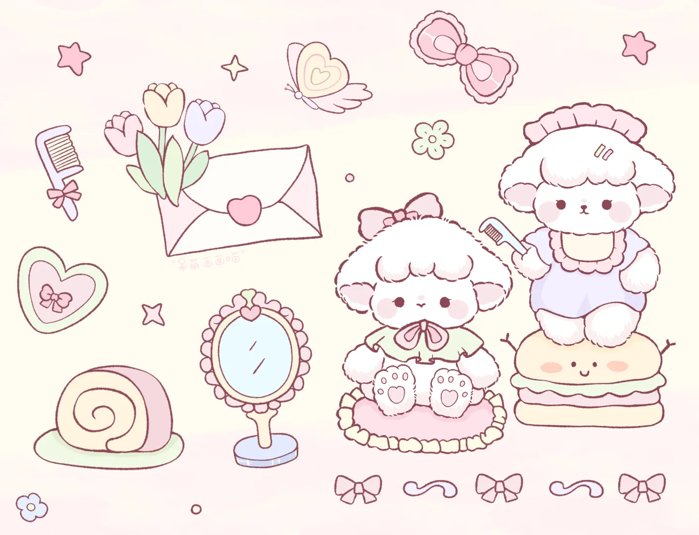 第一期加更：原创小动物平板壁纸