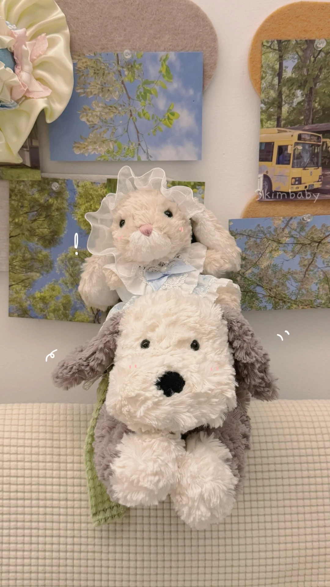 小飞狗和小兔兔˚₊ ᦒ ♡ ᦒ ₊˚可爱ipad壁纸