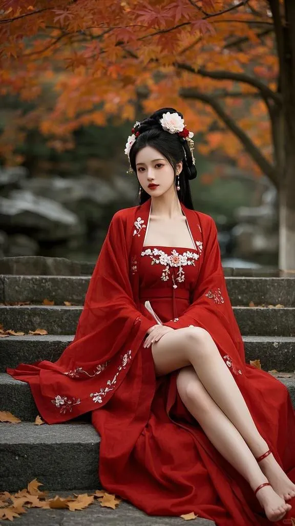 美图 枫叶佳人