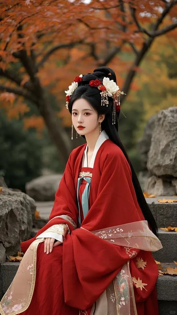 美图 枫叶佳人