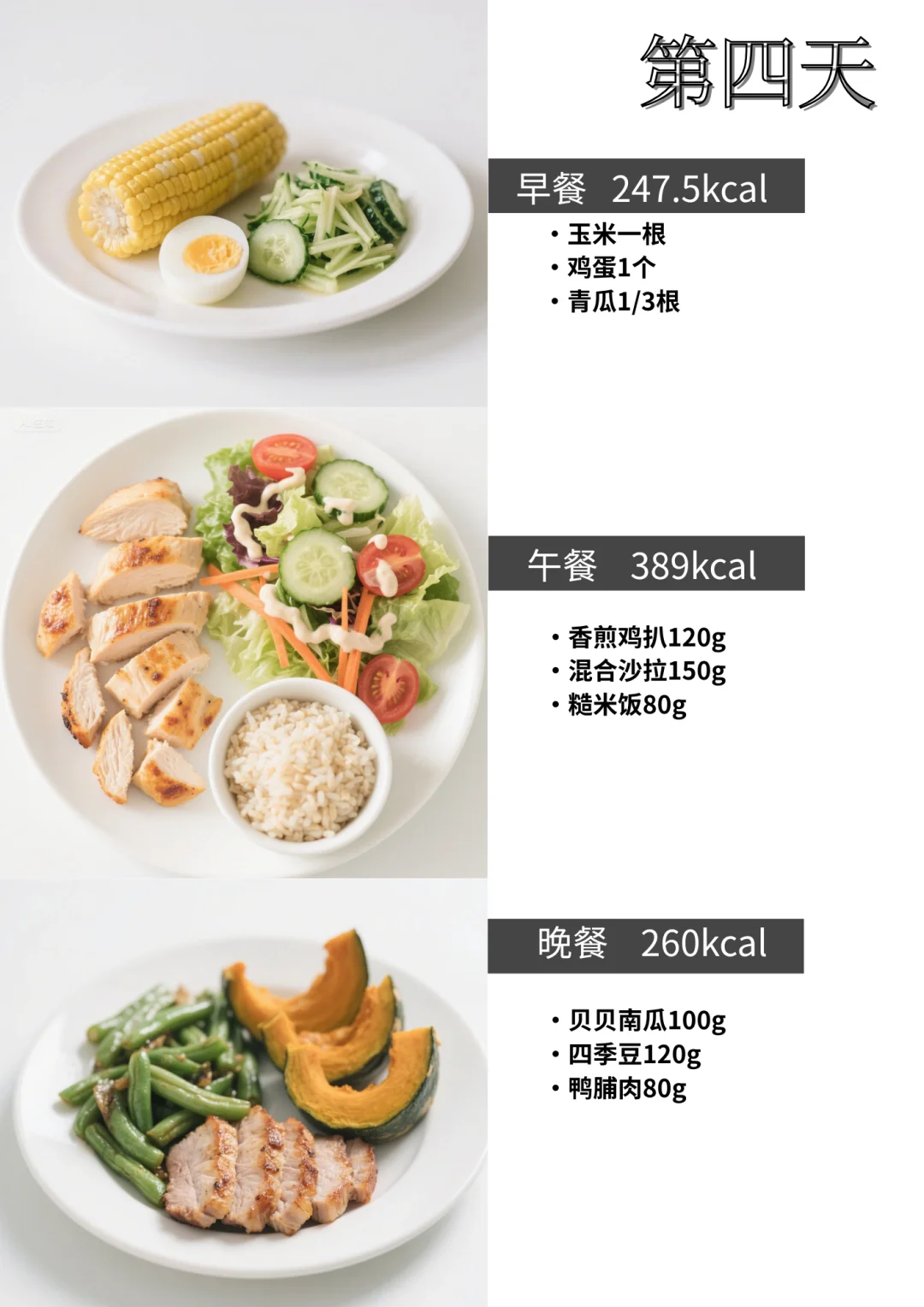 适合小基数1000-1200kcal的食谱|已瘦20|get