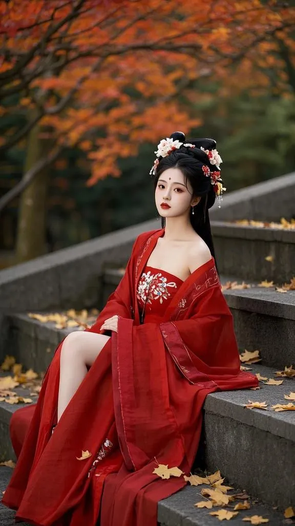 美图 枫叶佳人
