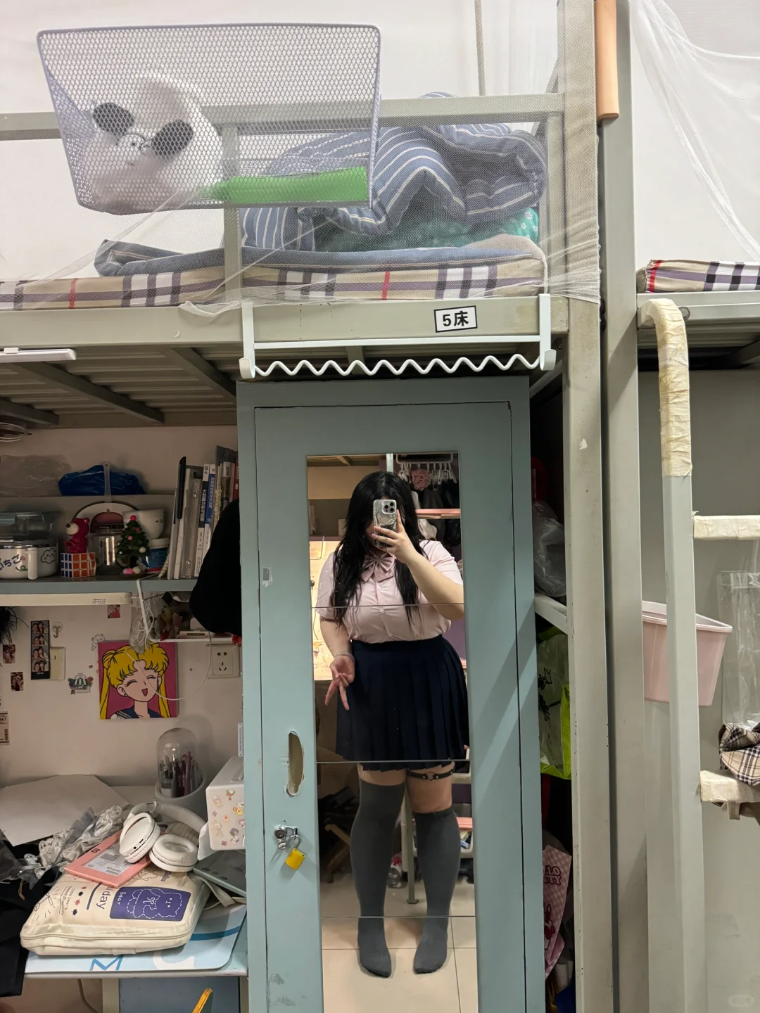 100kg的女大也要穿嫩嫩的jk❗️
