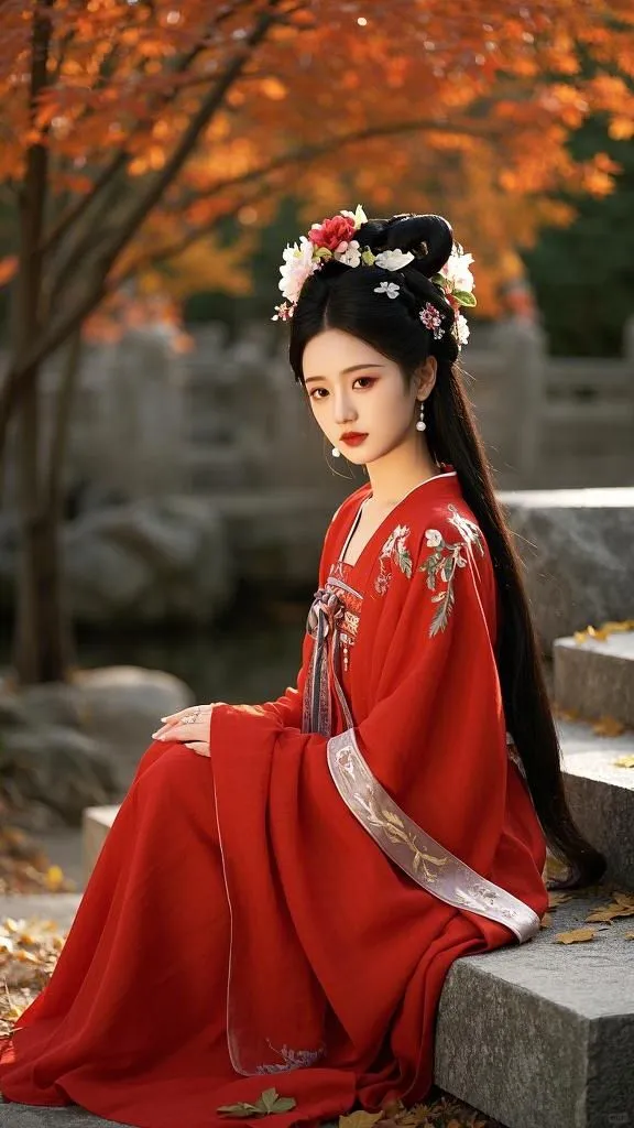 美图 枫叶佳人