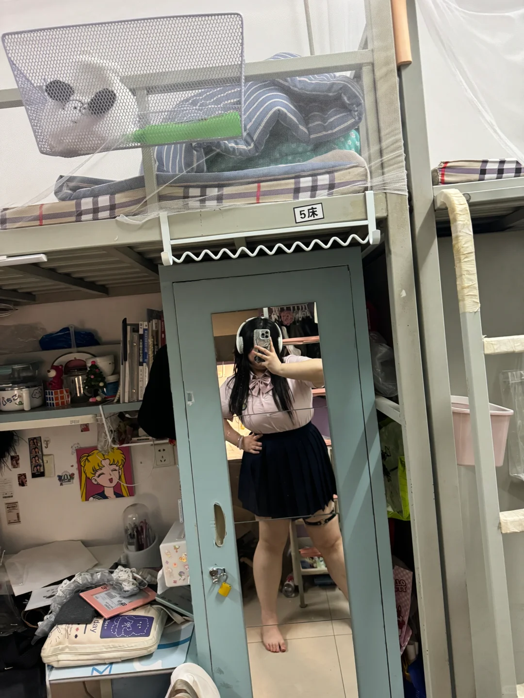 100kg的女大也要穿嫩嫩的jk❗️