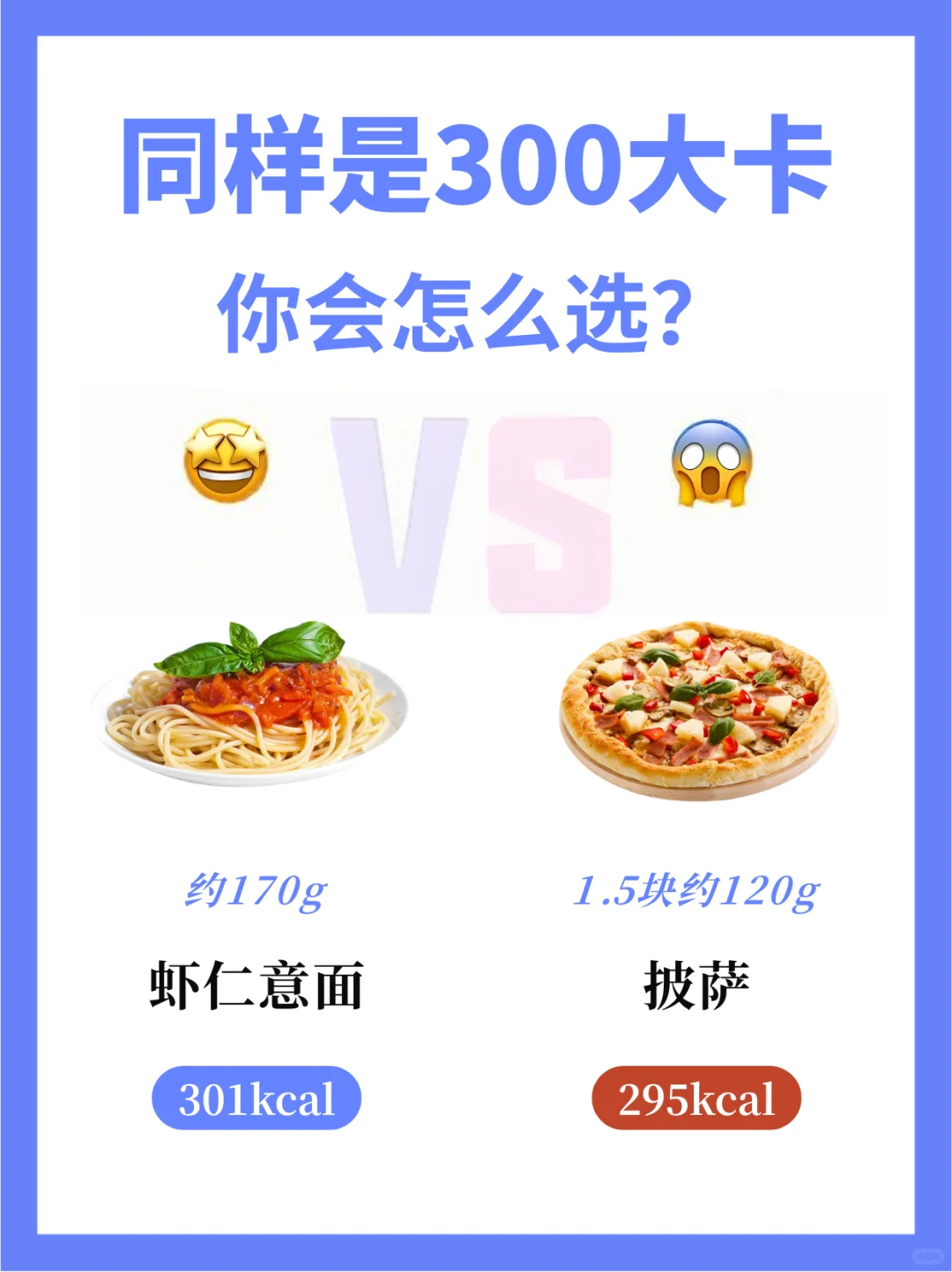 热量PK|都是300大卡！减脂你选择哪个？
