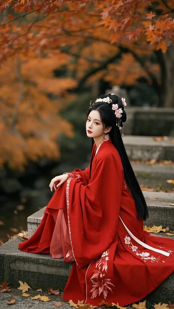 美图 枫叶佳人