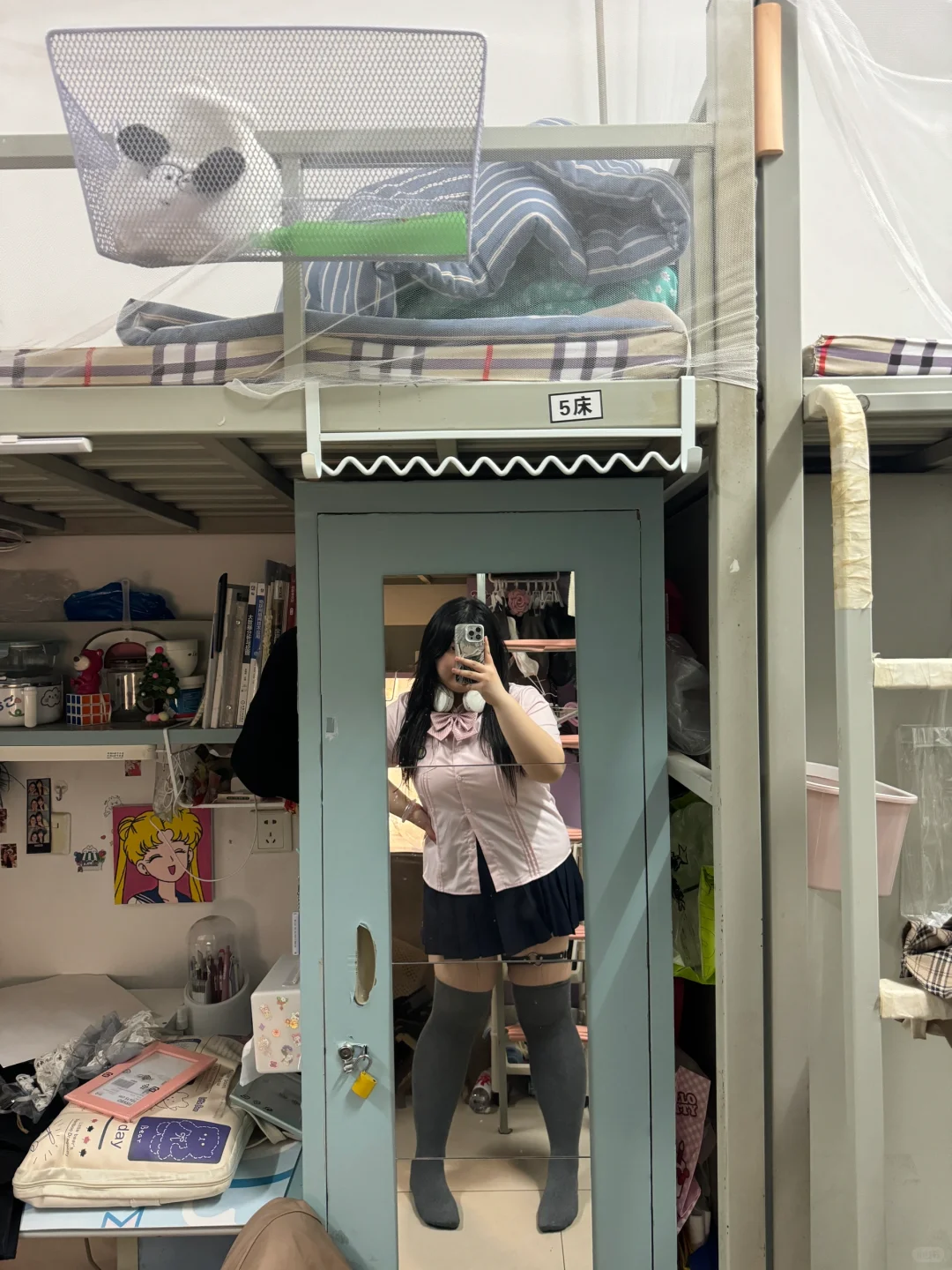 100kg的女大也要穿嫩嫩的jk❗️