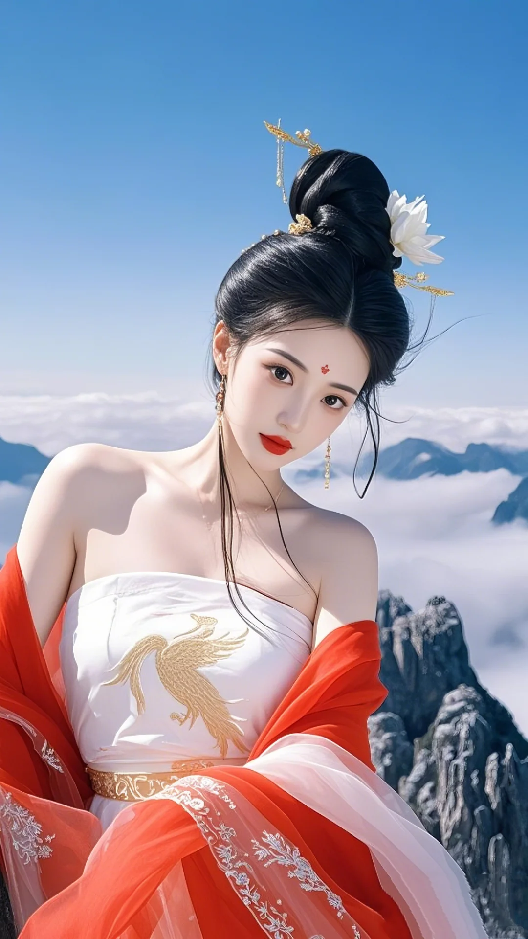 古典之美 | 红衣仙女与仙境楼阁