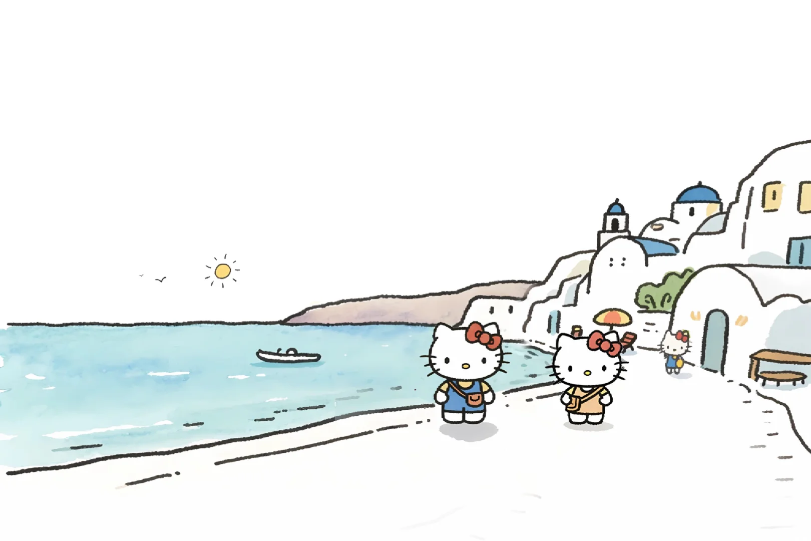 Hello Kitty夏日｜iPad壁纸