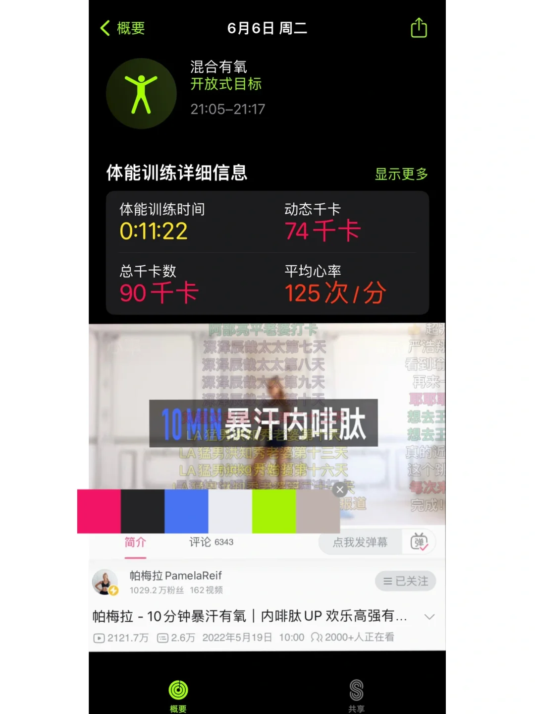 运动测试卡路里/帕梅拉内啡肽