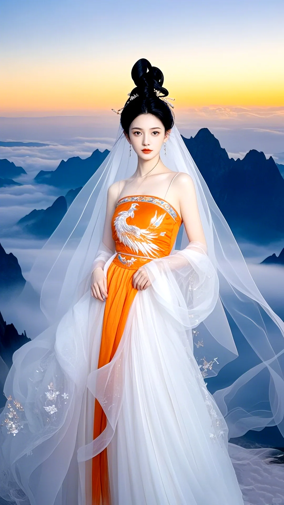 古典之美 | 红衣仙女与仙境楼阁