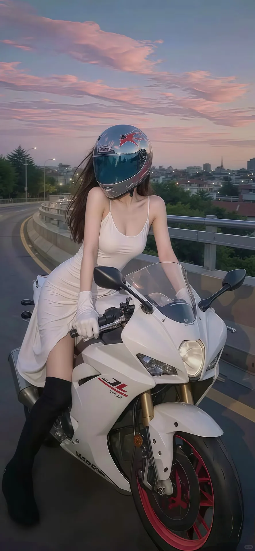 🔥 机车女孩的酷飒魅力，谁说骑士只能是男生