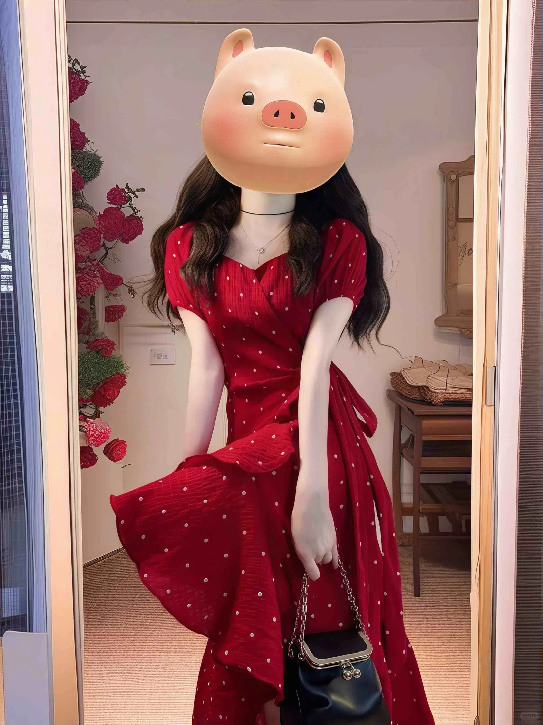 红色真的真的真的好显白啊！！爱了爱了~