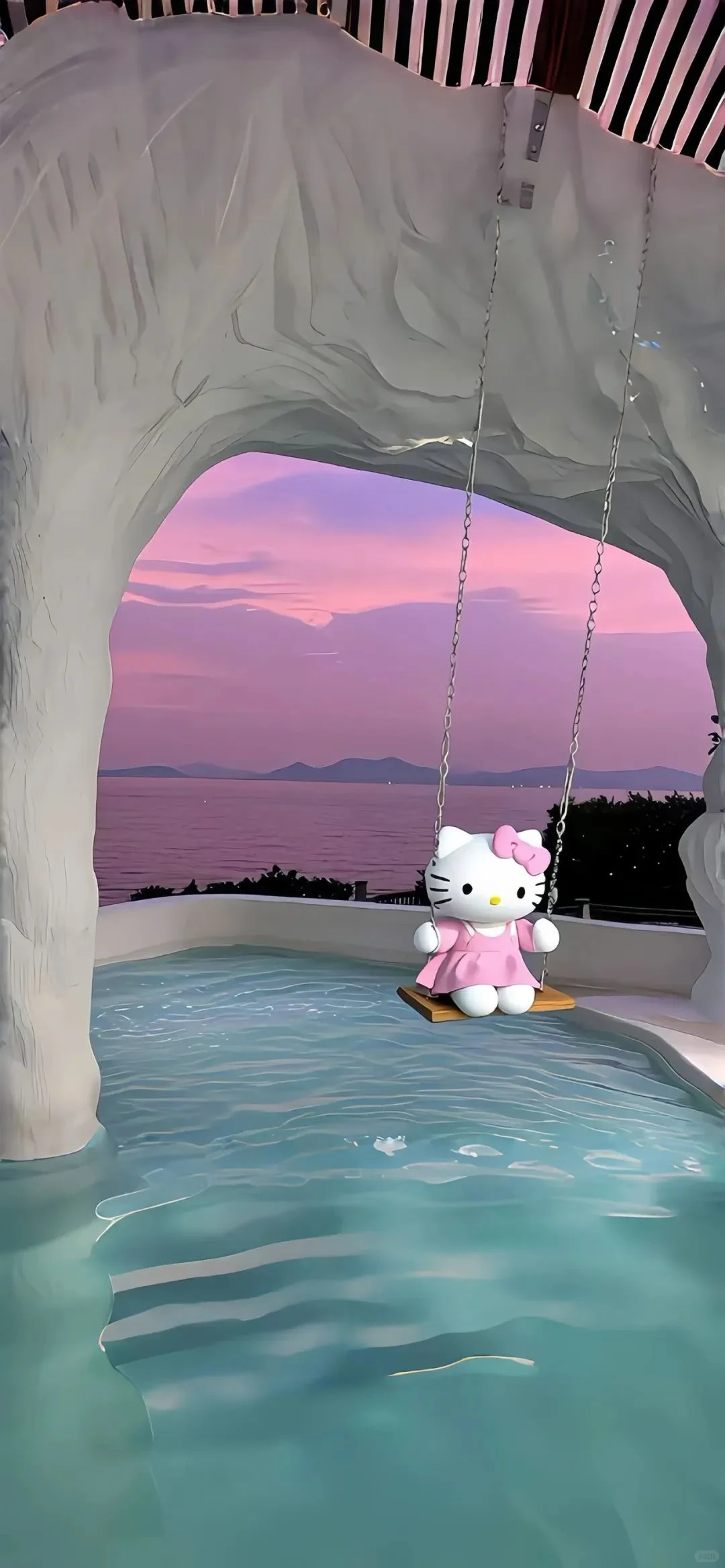 海岛/Hello Kitty全屏壁纸