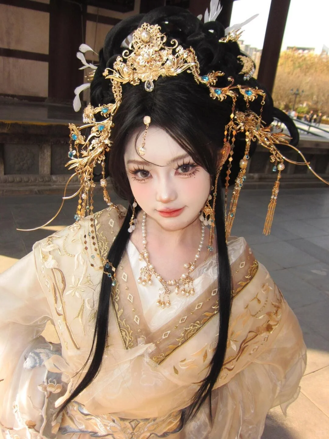 哇！这也太仙了吧！汉服女孩