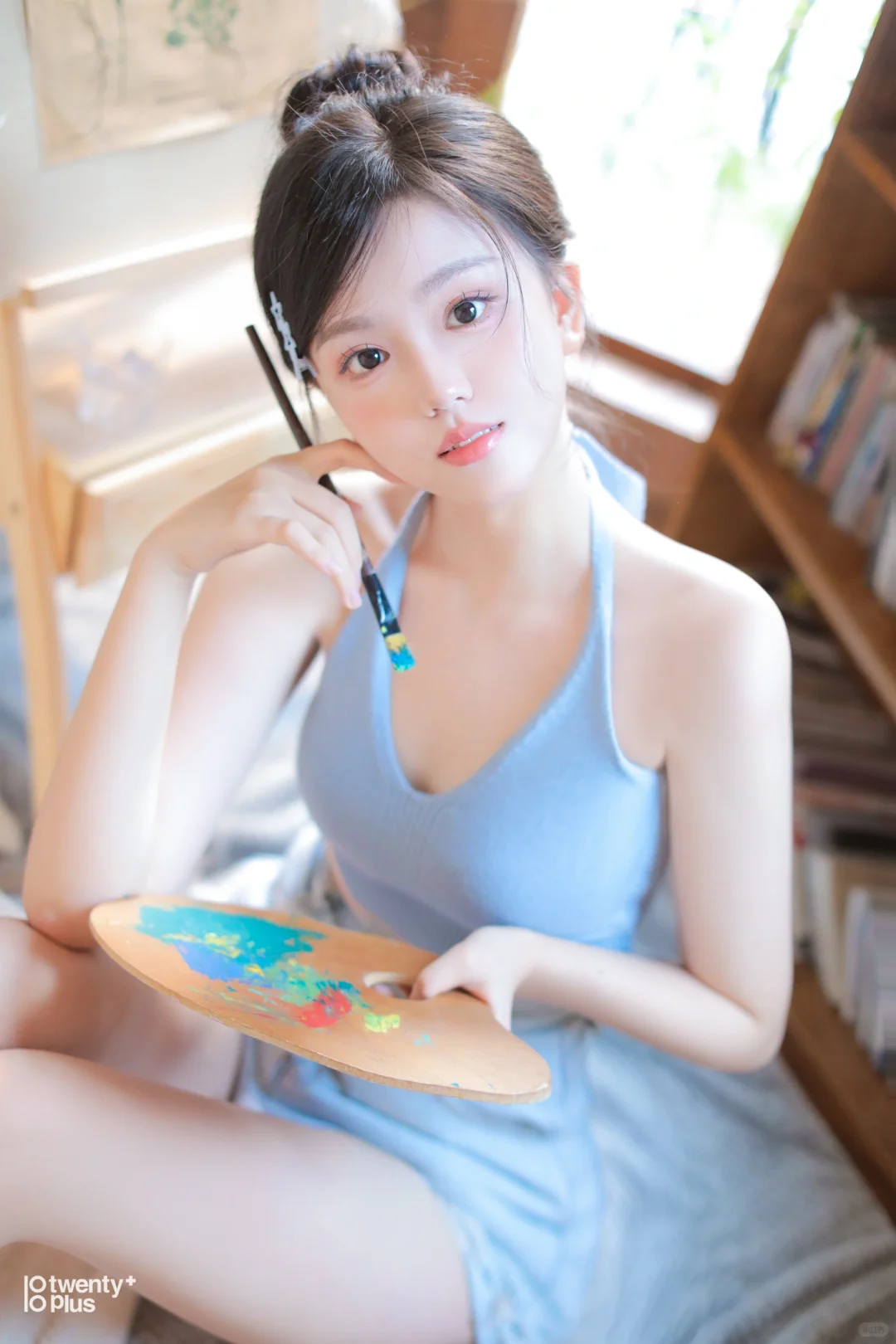 纯欲少女轻私房写真💙白月光氛围感拉满