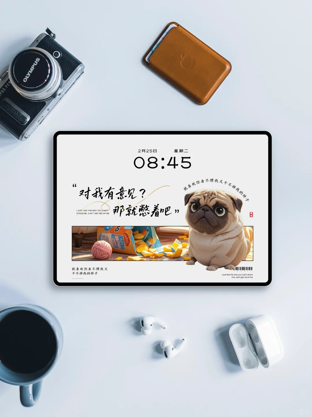 iPad壁纸｜245｜对我有意见 那就憋着吧