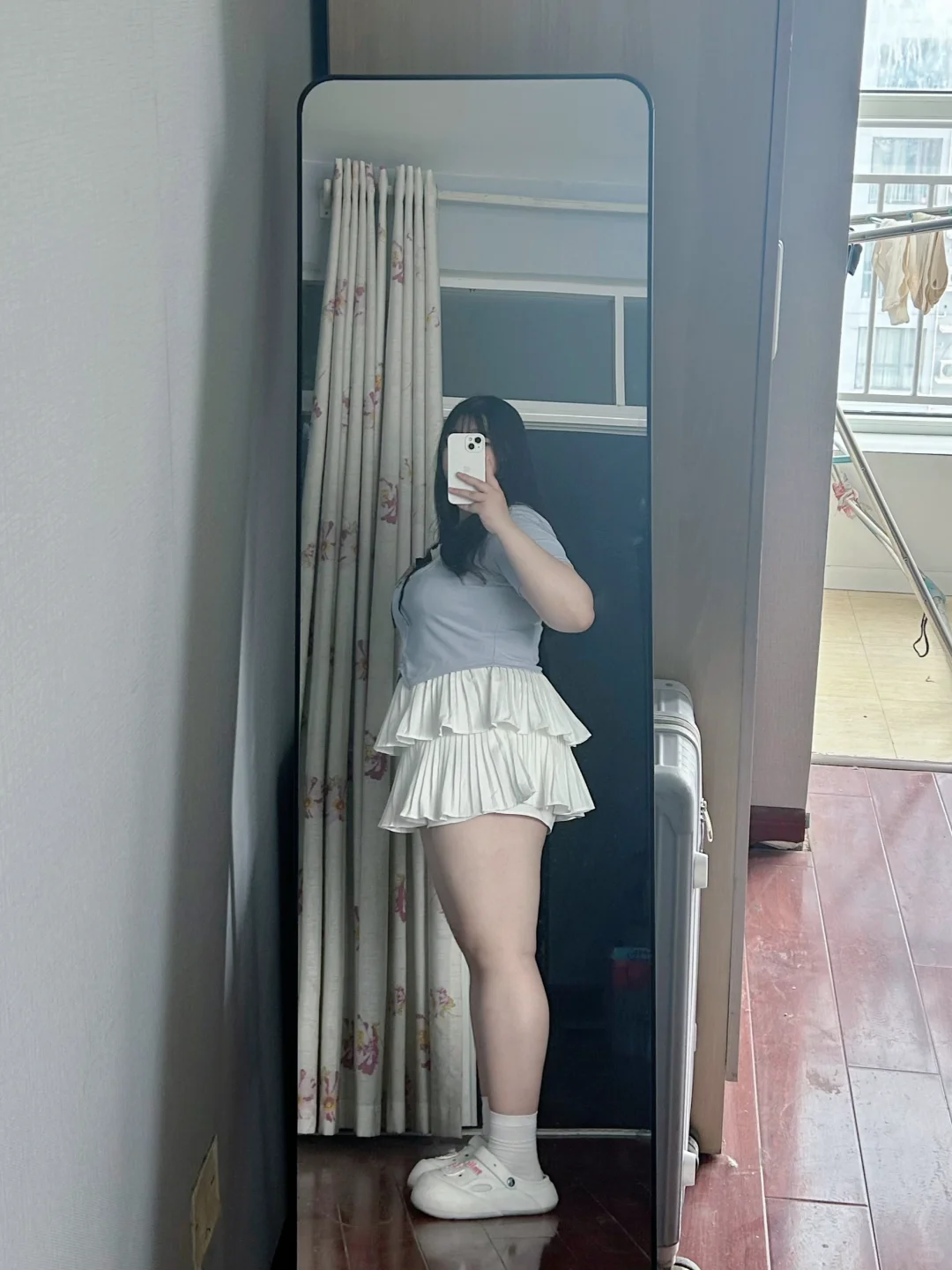 180斤 终于尝试了心心念念的蛋糕裙！！