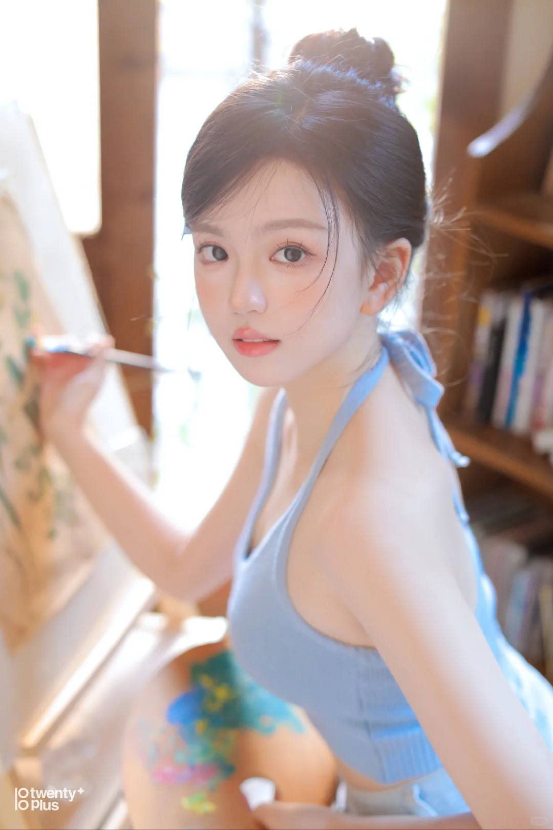 纯欲少女轻私房写真💙白月光氛围感拉满
