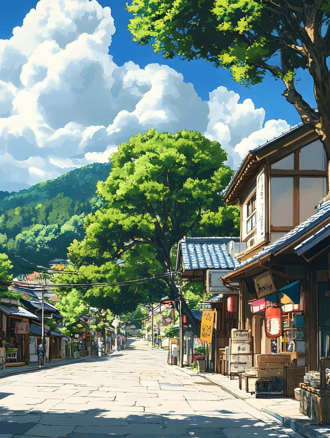 治愈系小镇插画 ｜ 5K极清壁纸