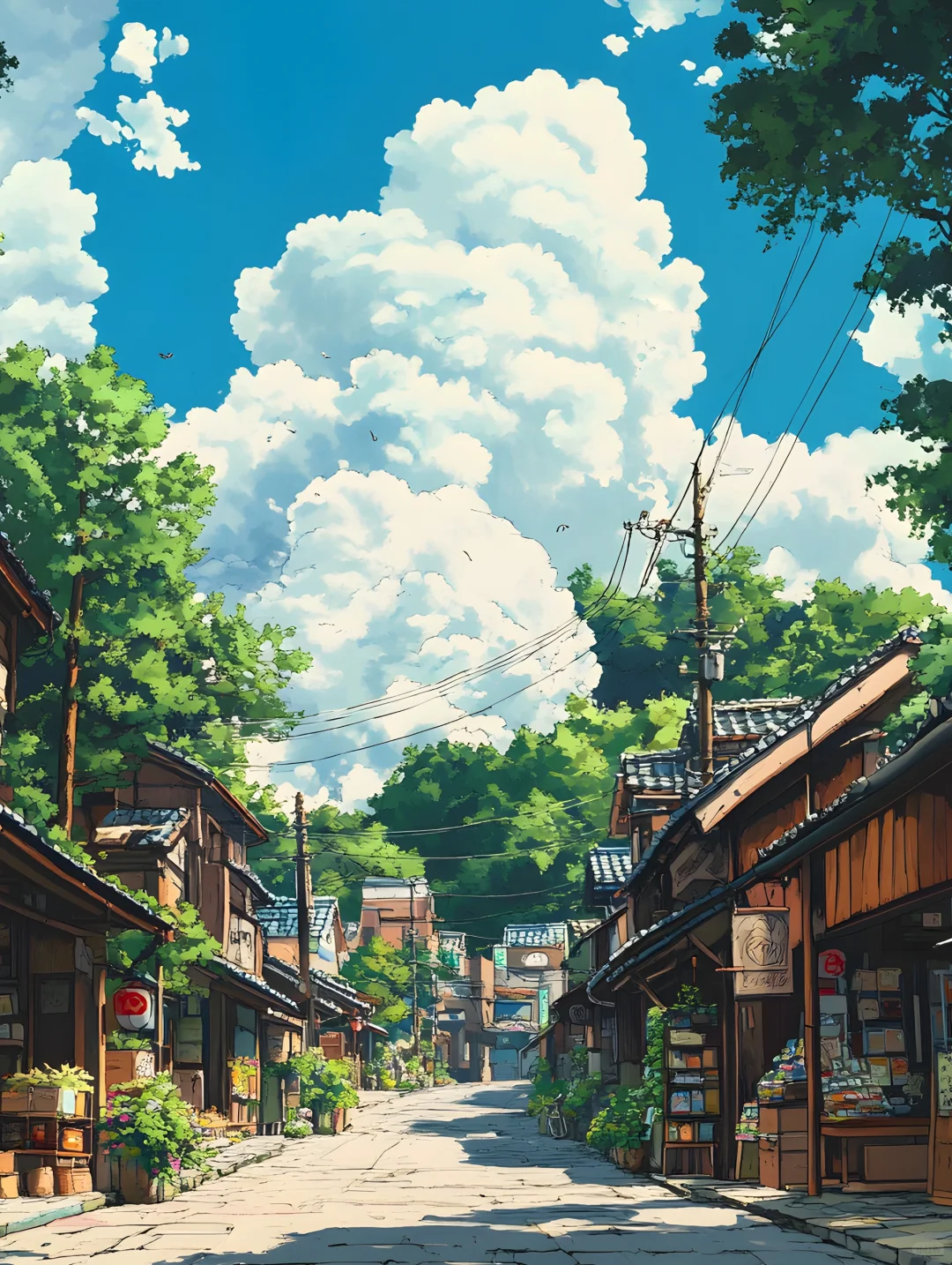 治愈系小镇插画 ｜ 5K极清壁纸