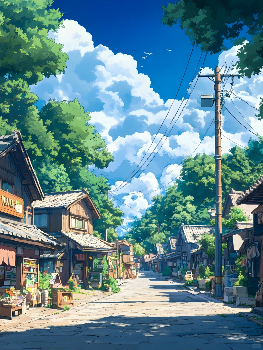 治愈系小镇插画 ｜ 5K极清壁纸