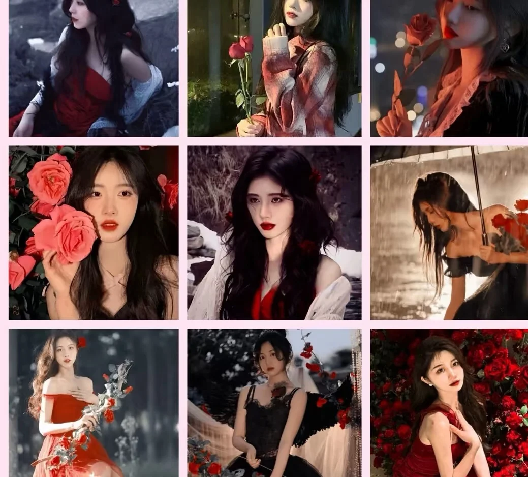 一秒万年的玫瑰女头像