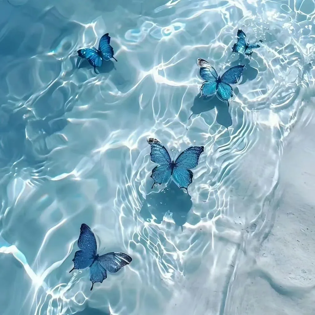 蓝色治愈系夏日清爽iPad壁纸💙