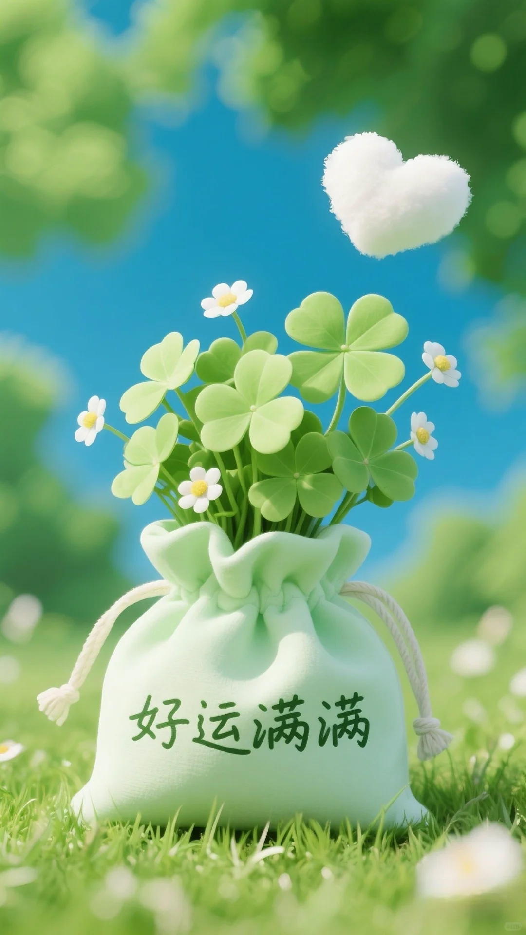 手机壁纸绿色治愈系