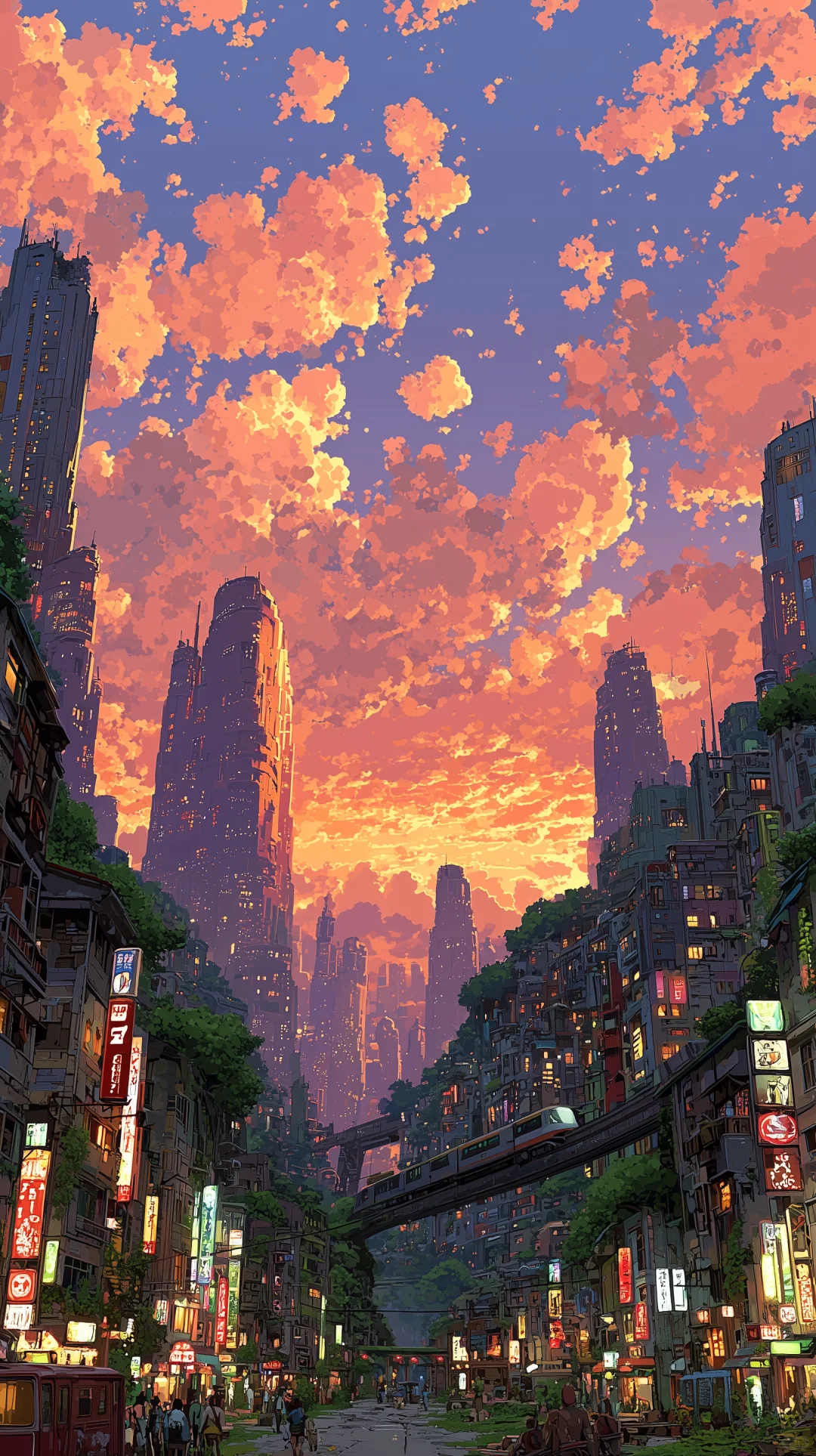 MJ 壁纸 | 日漫中的浪漫晚霞🌇