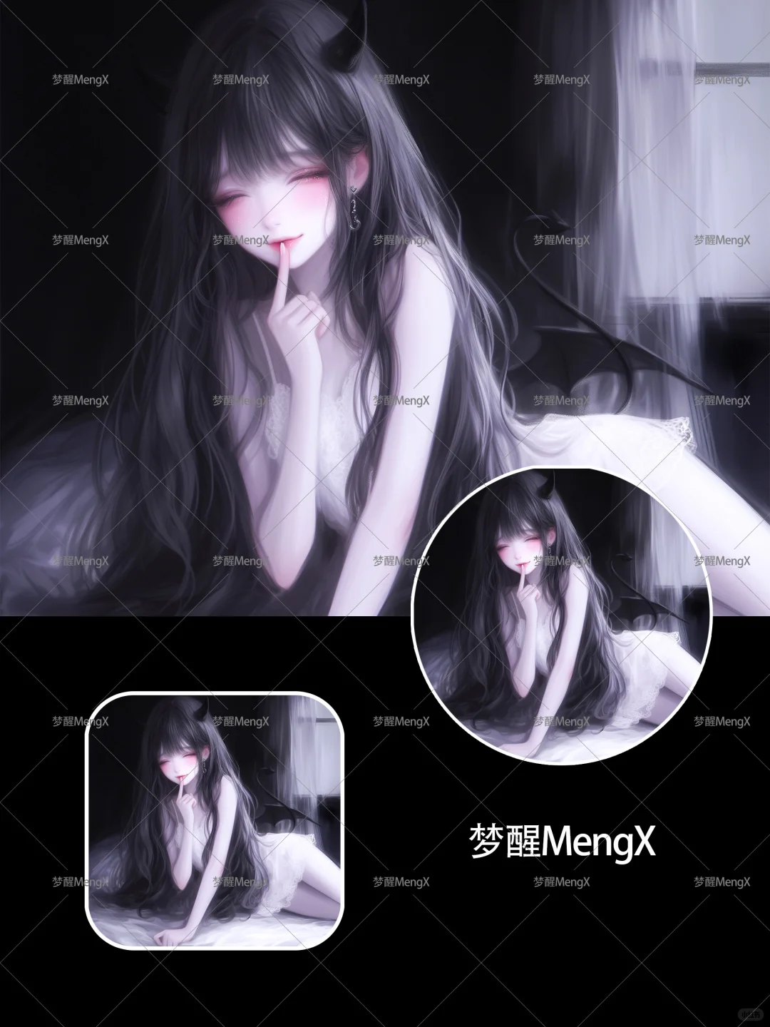 纯欲慵懒恶魔女孩|小众女生头像